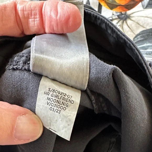 GAP Girlfriend Khaki - Dark Gray Wide Leg Ankle Pants. Size 20. - Picture 9 of 10